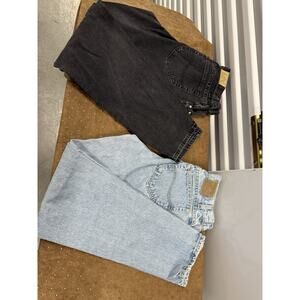 Lot Of 2 Lee Jeans 30.5 x 31 Sz 12 USA Medium Vintage 80s‎ Denim Unisex